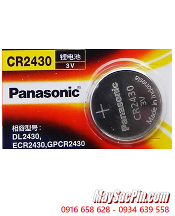 Panasonic CR2430; Pin 3v lithium Panasonic CR2430 _Made in Indonesia